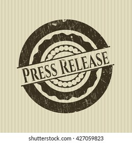 Press Release grunge stamp