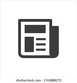 Press Release Icon On White Background