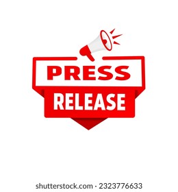 Press release. label icon design template. Vector template for business