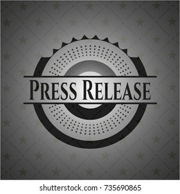 Press Release retro style black emblem