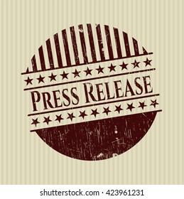Estampilla de goma de liberación de prensa