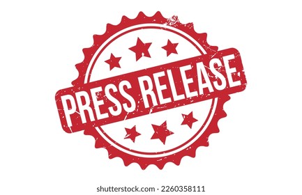 Press Release Rubber Stamp Seal Vector