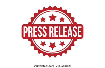 Press Release Rubber Stamp Seal Vector