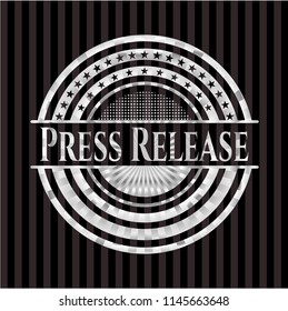 Press Release silvery emblem