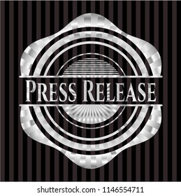 Press Release silvery emblem