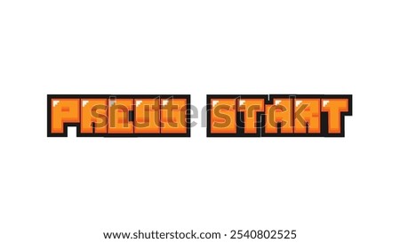Press start text message screen.	
