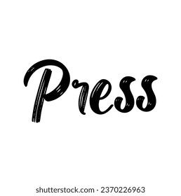 press text on white background.