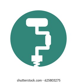 press tool isolated icon