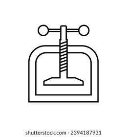 Pressed Icon. Pressure Equipment Symbol - Vector.