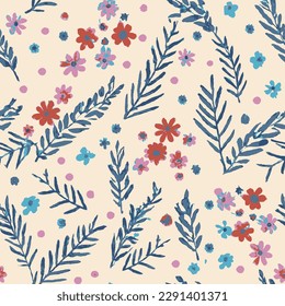 Flores presionadas. Patrón floral. Flor de jardín, plantas, diseño botánico, exótico para la moda, tela, papel pintado. Primavera, flores de verano, hojas de motivos decorativos, adorno con fondo medio blanco.