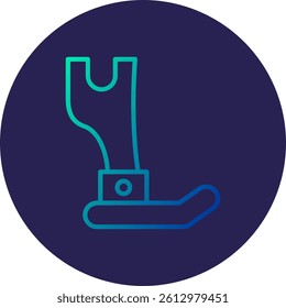 Presser Feet Line Circle Gradient Style