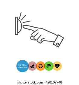Pressing button