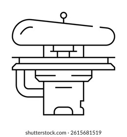 pressing dry cleaning line icon vector. pressing dry cleaning sign. isolated contour symbol black illustration