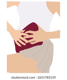  Pressionando almofadas de aquecimento. travesseiro de compressão menstrual