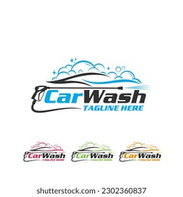 pressure car wash logo design template