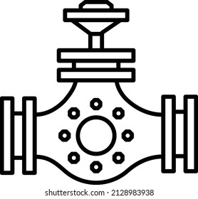 Pressure Control Valves Vector Icon Design, crude oil and natural Liquid Gas Symbol, Petroleum and gasoline Sign, power and energy market stock illustration, Gaseous flow or special Valve Concept