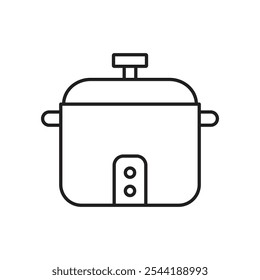 Symbol für Druckkochtopf. isoliertes Vektorsymbol.