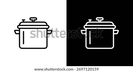 pressure cooker icon Logo. Vector Illustration. EPS Illustration.