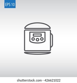 Pressure cooker Icon Vector