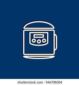  Pressure cooker Icon Vector.