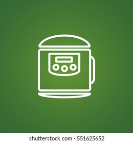  Pressure cooker Icon Vector.