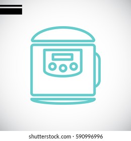  Pressure cooker Icon Vector.