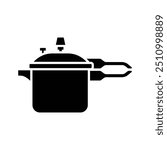 pressure cooker icon vector design template simple and clean