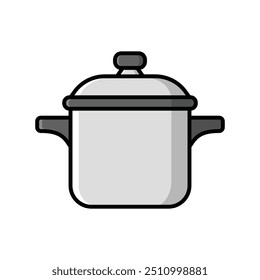 pressure cooker icon vector design template simple and clean