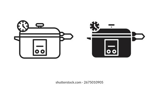 pressure cooker icon vector design, perfect for website ui designs