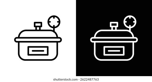 Druckkocher, Symbol, Vektorgrafik EPS