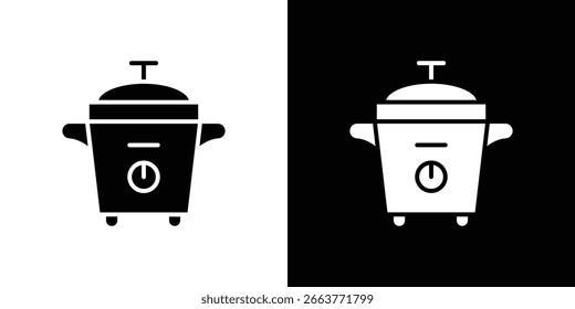 Druckkocher Symbol Vektorgrafik - Sammlung von hochwertigen schwarzen Stil Vektorsymbole