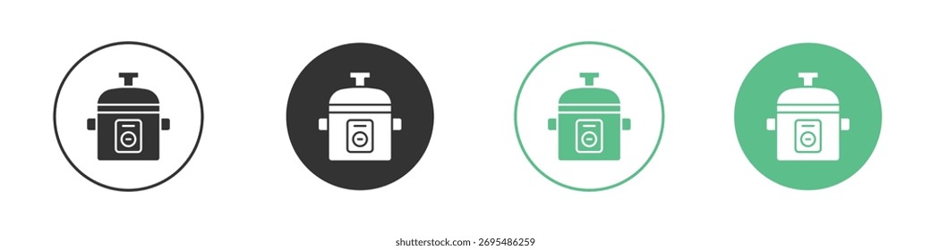 pressure cooker icon vector pictogram for ui ux interface elements