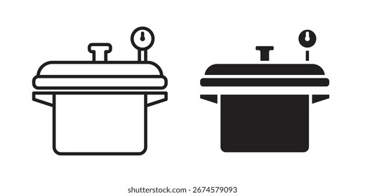 Druckkocher Icon Vektor, Zeichen und Symbol für Design, Website oder Apps Elemente.