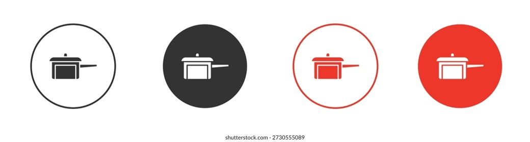 Icono de la olla de presión. Diseño de Vector de Web