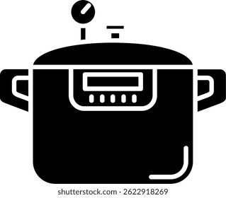 Druckkocher Linie Vektor Symbol Design