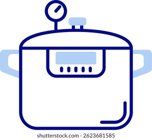 Druckkocher Linie Vektor Symbol Design