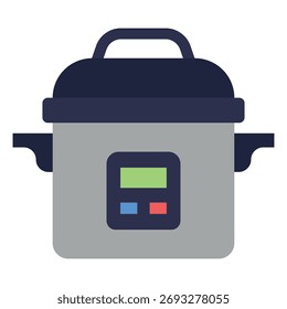 Icono de Vector de la olla a presión – Símbolo del equipo de cocina