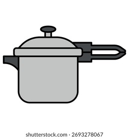Pressure Cooker Vector Icon – Cooking Equipment Symbol
