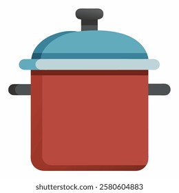 pressure cooker vector icon on white background