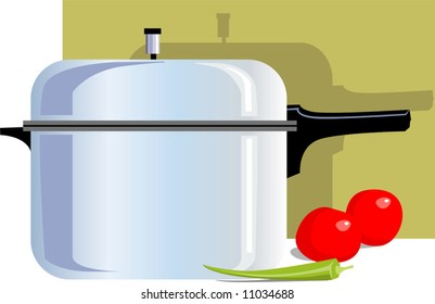  pressure cooker and vegetables