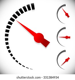 Pressure gauge, generic dial template. vector graphic