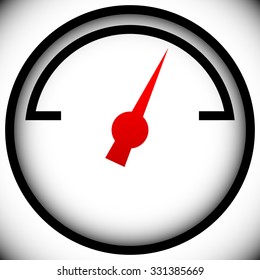 Pressure gauge, generic dial template. vector graphic