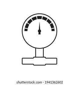 Pressure gauge icon design. vector illustration