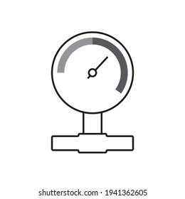Diseño de iconos de los indicadores de presión. ilustración vectorial