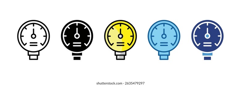 Elemento de icono de manómetro para diseño