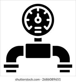 Druckanzeige-Symbolelement für Design