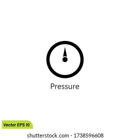 plantilla de logotipo del elemento de diseño del vector de icono de presión