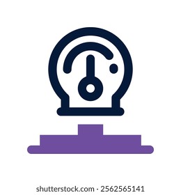pressure gauge icon. vector dual tone icon for your website, mobile, presentation, and logo design.
