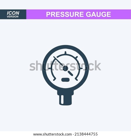 pressure gauge icon vector sign symbol