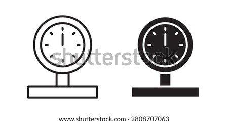 Pressure Gauge icon web design in vector..